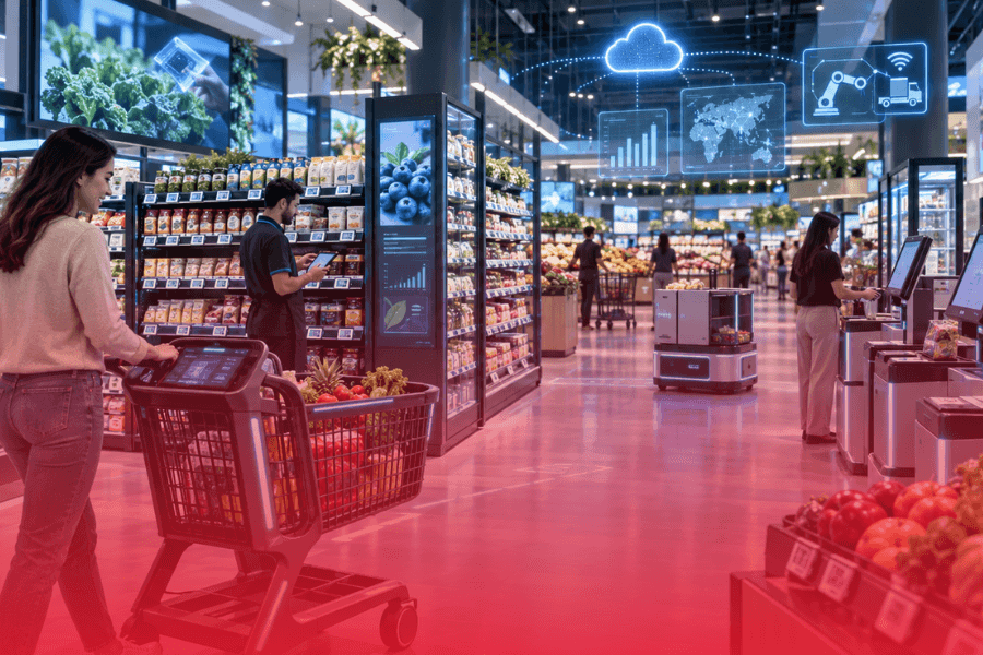 IA no supermercado: tecnologia na operação